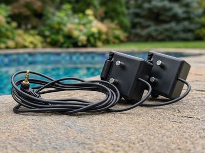 The pair of Pool Guardian water-level sensors and their connecting cable
